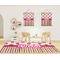 Pink Monsters & Stripes 8'x10' Indoor Area Rugs - IN CONTEXT