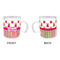 Pink Monsters & Stripes Acrylic Kids Mug (Personalized) - APPROVAL