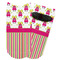 Pink Monsters & Stripes Adult Ankle Socks
