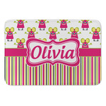 Pink Monsters & Stripes Anti-Fatigue Kitchen Mat (Personalized)