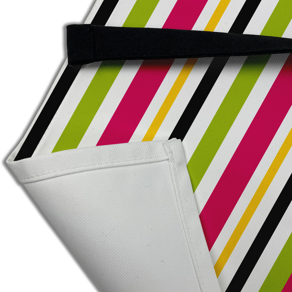 Pink Monsters & Stripes Apron - (Detail)
