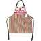 Pink Monsters & Stripes Apron - Flat with Props (MAIN)