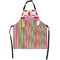 Pink Monsters & Stripes Apron With Pockets w/ Name or Text
