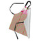 Pink Monsters & Stripes Apron - Folded