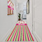 Pink Monsters & Stripes Area Rug Sizes - In Context (vertical)