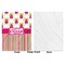 Pink Monsters & Stripes Baby Blanket (Single Side - Printed Front, White Back)