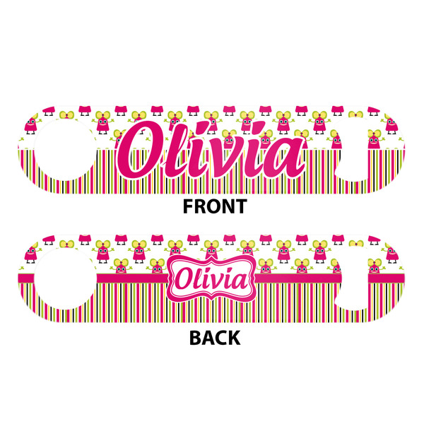 Pink Monsters & Stripes Bar Bottle Opener - White - Approval