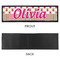 Pink Monsters & Stripes Bar Mat - Large - APPROVAL