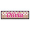 Pink Monsters & Stripes Bar Mat (Personalized)