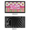 Pink Monsters & Stripes Bar Mat - Small - APPROVAL