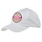 Pink Monsters & Stripes Baseball Cap - White