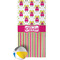 Pink Monsters & Stripes Beach Towel (Personalized)