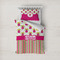 Pink Monsters & Stripes Bedding Set- Twin Lifestyle - Duvet