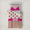Pink Monsters & Stripes Duvet Cover Set - Twin XL (Personalized)