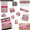 Pink Monsters & Stripes Bedroom Decor & Accessories2