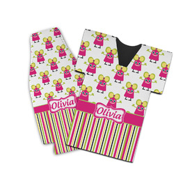 Pink Monsters & Stripes Bottle Cooler (Personalized)