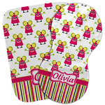 Pink Monsters & Stripes Burp Cloth (Personalized)