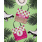 Pink Monsters & Stripes Canvas Tote Lifestyle Front and Back