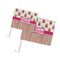 Pink Monsters & Stripes Car Flags - PARENT MAIN (both sizes)