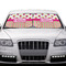 Pink Monsters & Stripes Car Sun Shades - IN CONTEXT