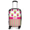 Pink Monsters & Stripes Carry-On Travel Bag - With Handle