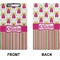 Pink Monsters & Stripes Clipboard (Legal) (Front + Back)