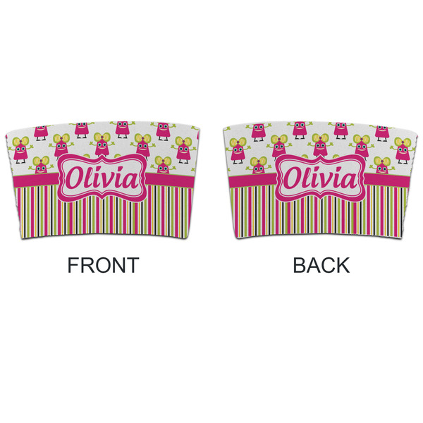 Pink Monsters & Stripes Coffee Cup Sleeve - APPROVAL