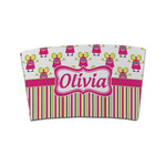 Pink Monsters & Stripes Coffee Cup Sleeve (Personalized)