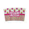 Pink Monsters & Stripes Coffee Cup Sleeve - FRONT