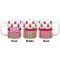 Pink Monsters & Stripes Coffee Mug - 11 oz - White APPROVAL