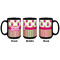 Pink Monsters & Stripes Coffee Mug - 15 oz - Black APPROVAL