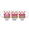 Pink Monsters & Stripes Coffee Mug - 20 oz - White APPROVAL