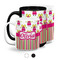 Pink Monsters & Stripes Coffee Mugs Main
