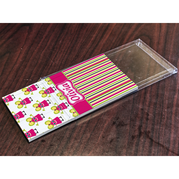 Pink Monsters & Stripes Colored Pencils - In Package