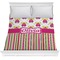 Pink Monsters & Stripes Comforter (Queen)