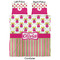 Pink Monsters & Stripes Comforter Set - Queen - Approval