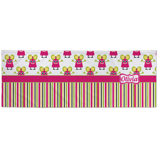 Pink Monsters & Stripes Cooling Towel- Approval