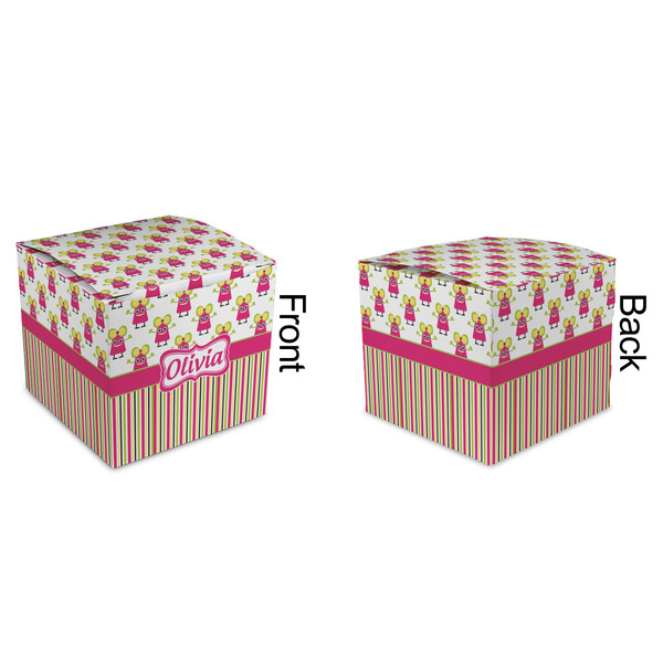 Pink Monsters & Stripes Cubic Gift Box - Approval