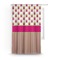 Pink Monsters & Stripes Curtain With Window and Rod