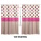 Pink Monsters & Stripes Curtains