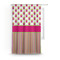 Pink Monsters & Stripes Custom Curtain With Window and Rod