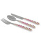 Pink Monsters & Stripes Cutlery Set - MAIN