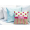 Pink Monsters & Stripes Decorative Pillow Case - LIFESTYLE 2