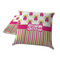 Pink Monsters & Stripes Decorative Pillow Case - TWO