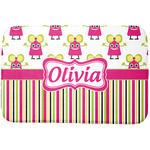 Pink Monsters & Stripes Dish Drying Mat (Personalized)