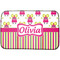 Pink Monsters & Stripes Dish Drying Mat (Personalized)