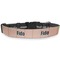 Pink Monsters & Stripes Dog Collar Round - Main