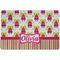 Pink Monsters & Stripes Dog Food Mat w/ Name or Text