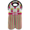 Pink Monsters & Stripes Double Wine Tote - Front (new)