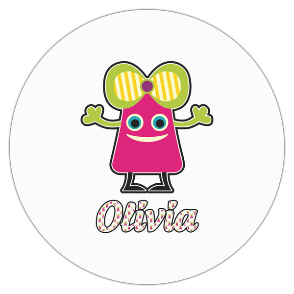 Pink Monsters & Stripes Drink Topper - Large - Single